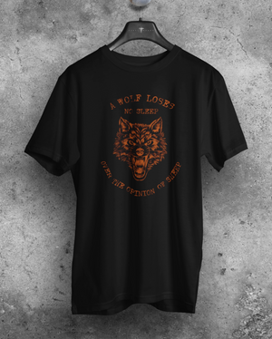 Wolf graphic and text Tee