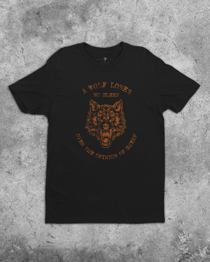 Wolf graphic and text Tee