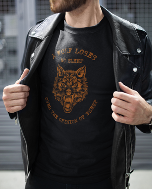 Wolf graphic and text Long Sleeve Tee